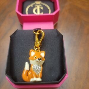 Juicy Couture Orange Fox Charm with Gold Accents